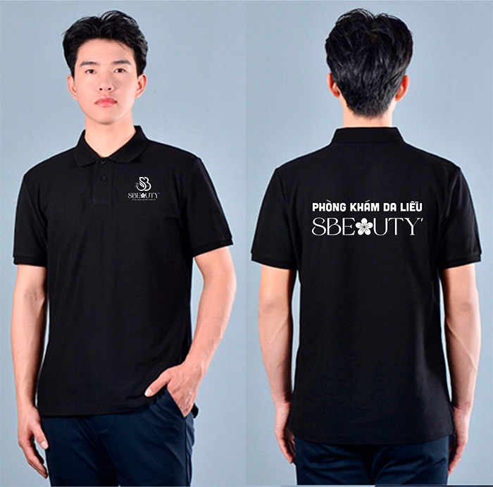 May áo phông Phòng khám da liễu thẩm mỹ SBeauty | May ao phong dong phuc