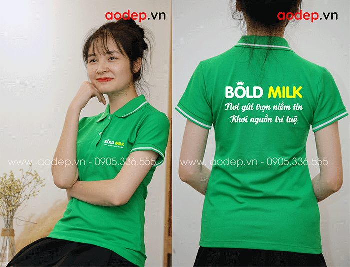 May áo phông Công ty Bold Milk | May ao phong dong phuc