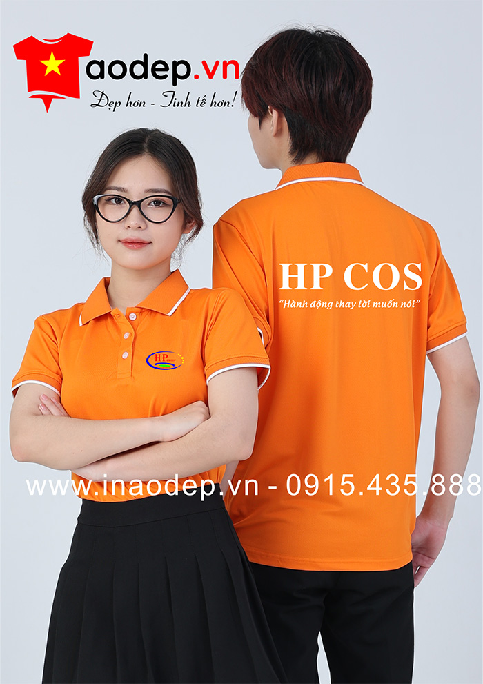 May áo phông đồng phục HP COS Group | May ao phong dong phuc