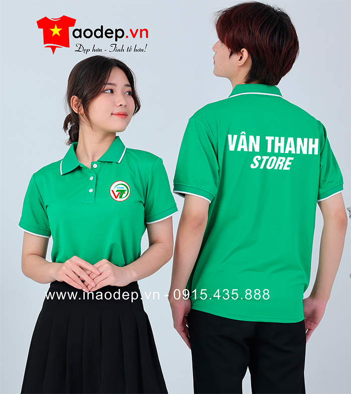 May áo phông đồng phục Vân Thanh Store | May ao phong dong phuc