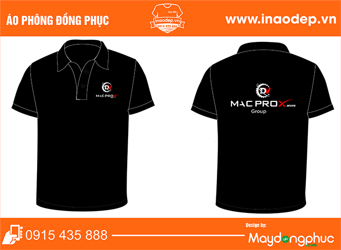 May áo phông Macprox Machine Group | May ao phong dong phuc