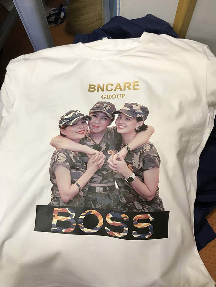May áo phông nhóm Boss BNCare Group | May ao phong dong phuc