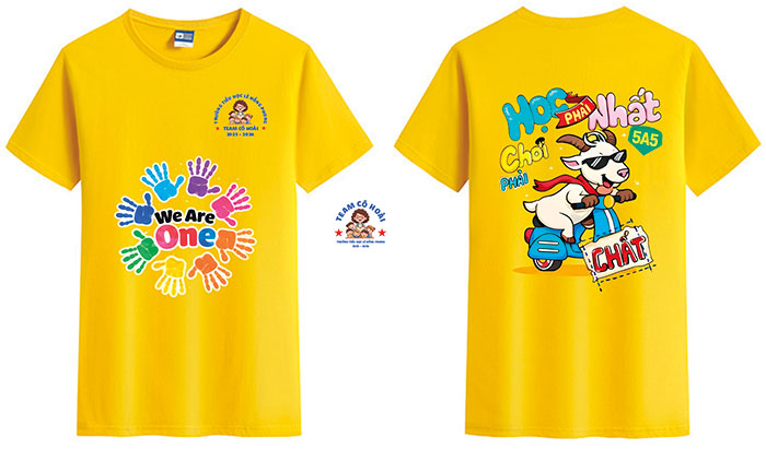 May áo Lớp 5A5 Team Cô Hoài Trường Tiểu học Lê Hồng Phong 2025-2026 | May ao phong dong phuc