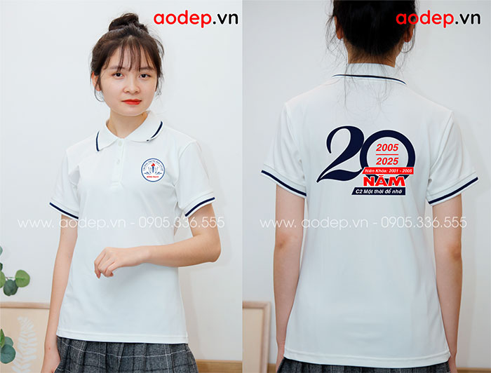 May áo Lớp C2 Trường THCS Đồng Trạch niên khóa 2001-2005 - kỉ niệm 20 năm | May ao phong dong phuc