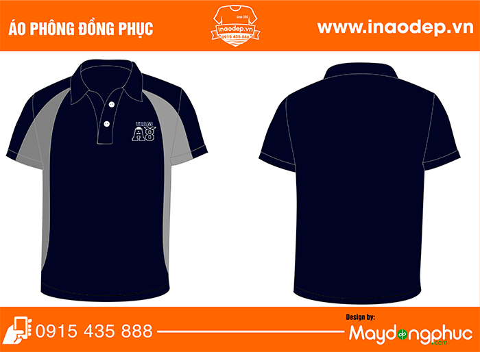 May áo phông đồng phục Team A8 | May ao phong dong phuc