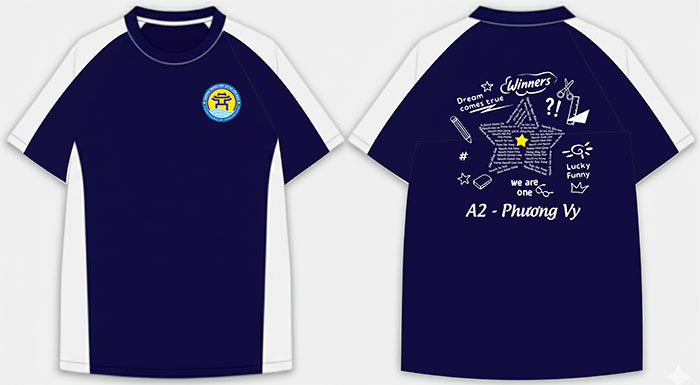 May áo Lớp A2 Trường Trung học cơ sở Liên Mạc | May ao phong dong phuc