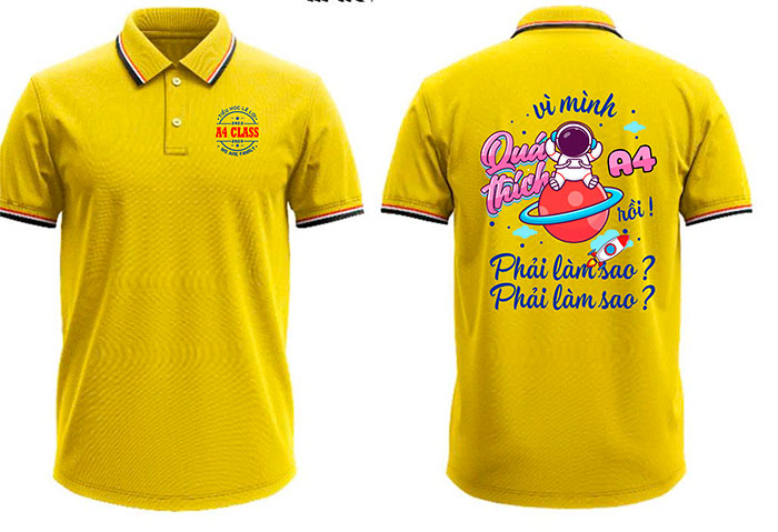 May áo Lớp A4 Trường Tiểu học Lê Lợi 2022-2026 - We are family | May ao phong dong phuc