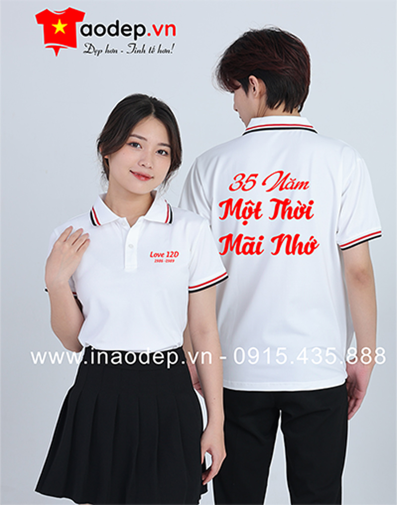 May áo Lớp 12D kỉ niệm 35 năm Một thời mãi nhớ | May ao phong dong phuc