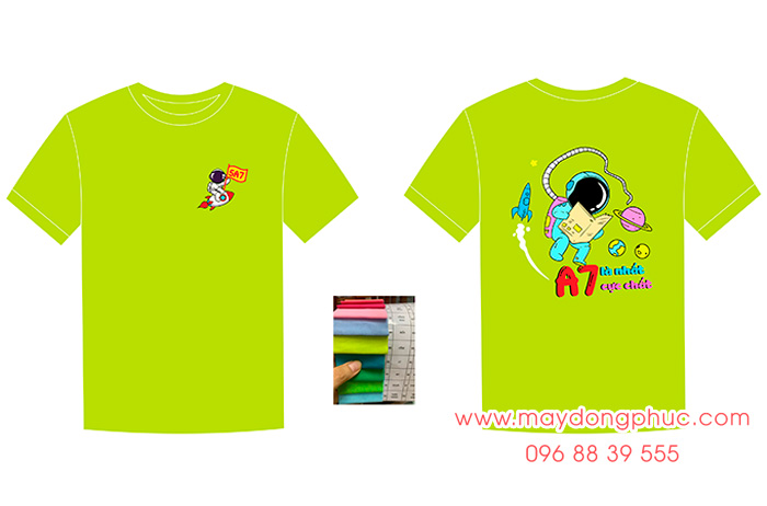 May áo phông đồng phục Lớp 5A7 | May ao phong dong phuc