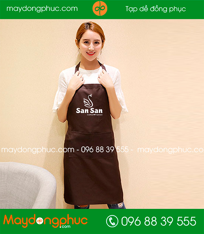 May tạp dề Quán Coffee Fashion San San | May tap de dong phuc