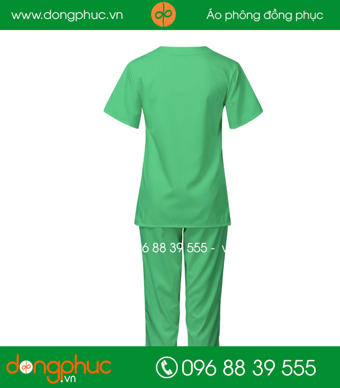 đồng phục y tá - Bác sĩ màu xanh lá