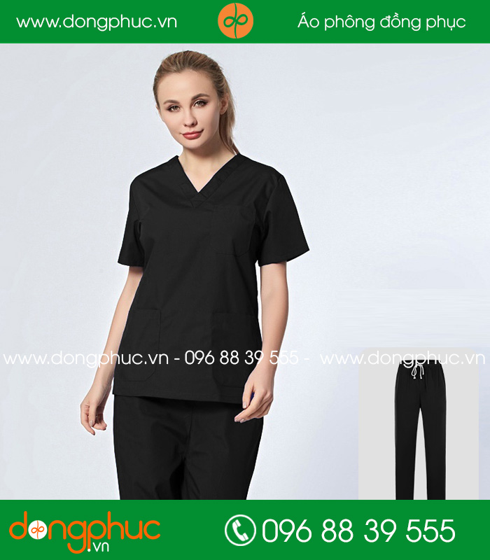 đồng phục y tá  màu đen