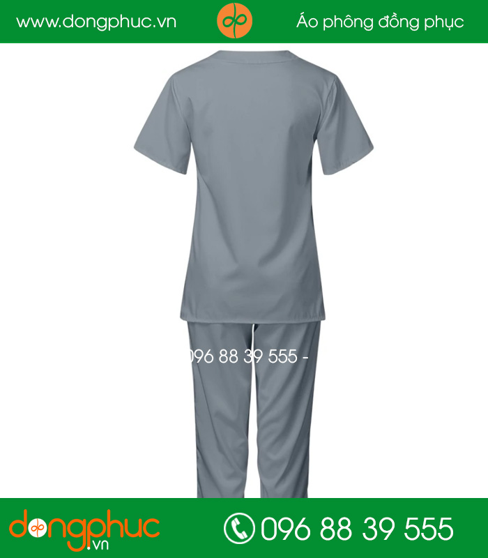 Quần áo đồng phục y tá màu ghi đậm