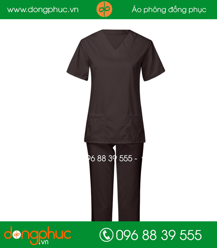 Quần áo đồng phục y tá màu nâu