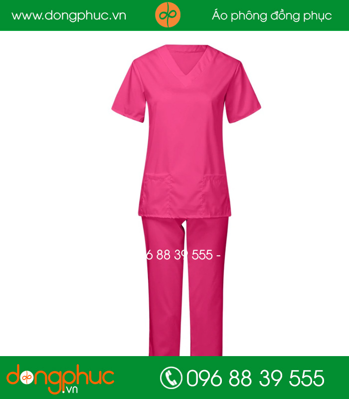Quần áo đồng phục y tá màu hồng