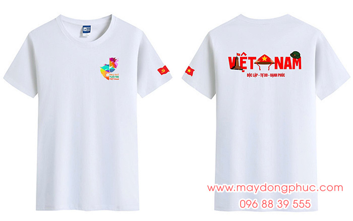 May Áo phông cổ tròn Nhà hát tuổi trẻ Việt Nam – Độc lập – Tự do – Hạnh Phúc