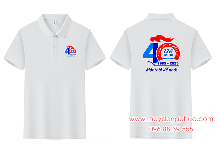 May áo Lớp 12A Trường Chuyên Nguyễn Huệ niên khóa 1982-1985 – 40 Năm Một thời để nhớ! - mẫu 2