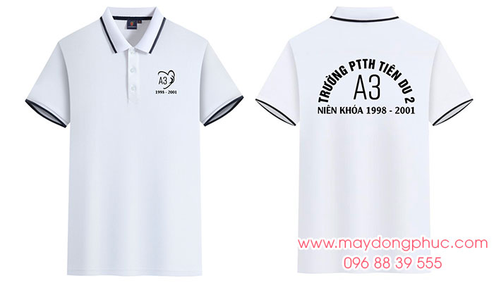 May áo Lớp A3 Trường PTTH Tiên Du 2 niên khóa 1998-2001