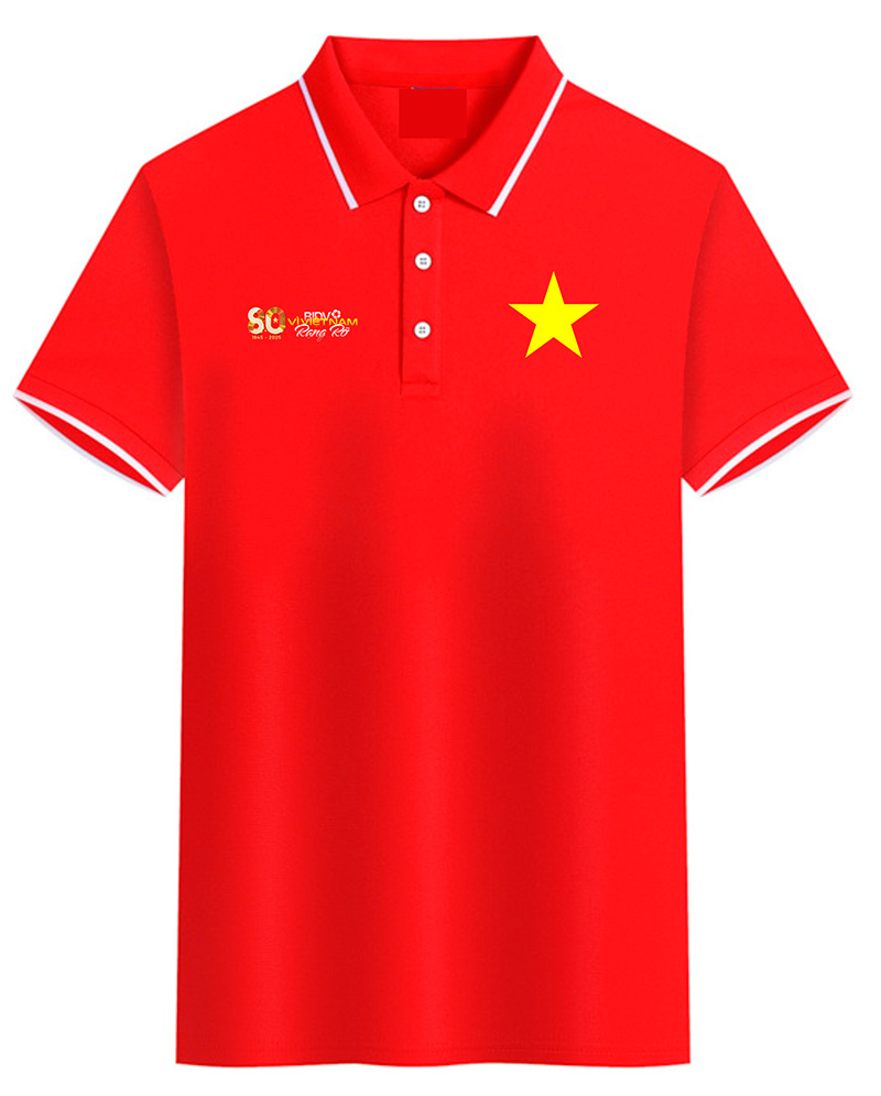 May áo cờ đỏ sao vàng BIDV – Vì Việt Nam rạng rỡ