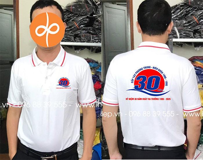 May áo phông Cấp 1&2 Phương Trung – niên khóa 1986-1995 kỉ niệm 30 năm Ngày ra trường