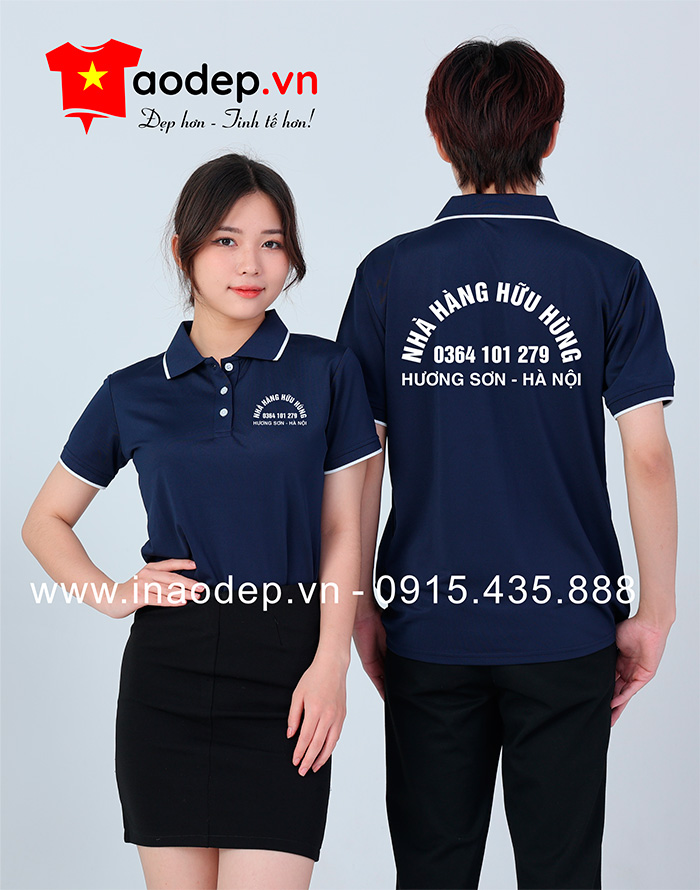 May áo phông Nhà hàng Hữu Hùng – Hương Sơn Hà Nội
