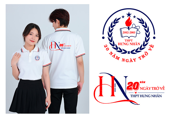 May áo phông trường THPT Hưng Nhân – 20 năm Ngày trở về