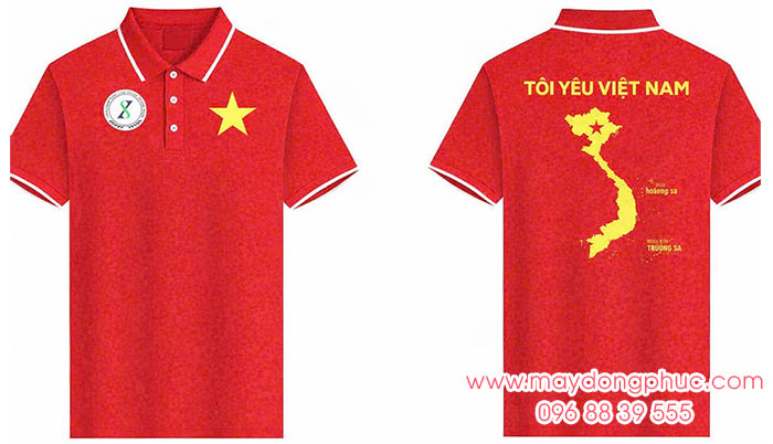 May áo phông Tôi yêu Việt Nam – Hoàng Sa – Trường Sa