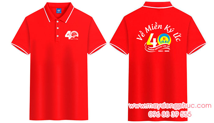 May áo phông Trường THPT Chu Văn An – 40 năm Về Miền Ký Ức