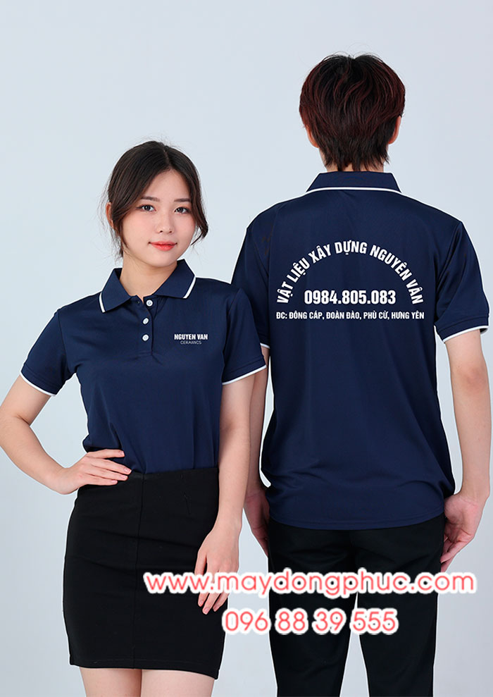 May áo phông Vật liệu xây dựng Nguyên Vân - mẫu 2
