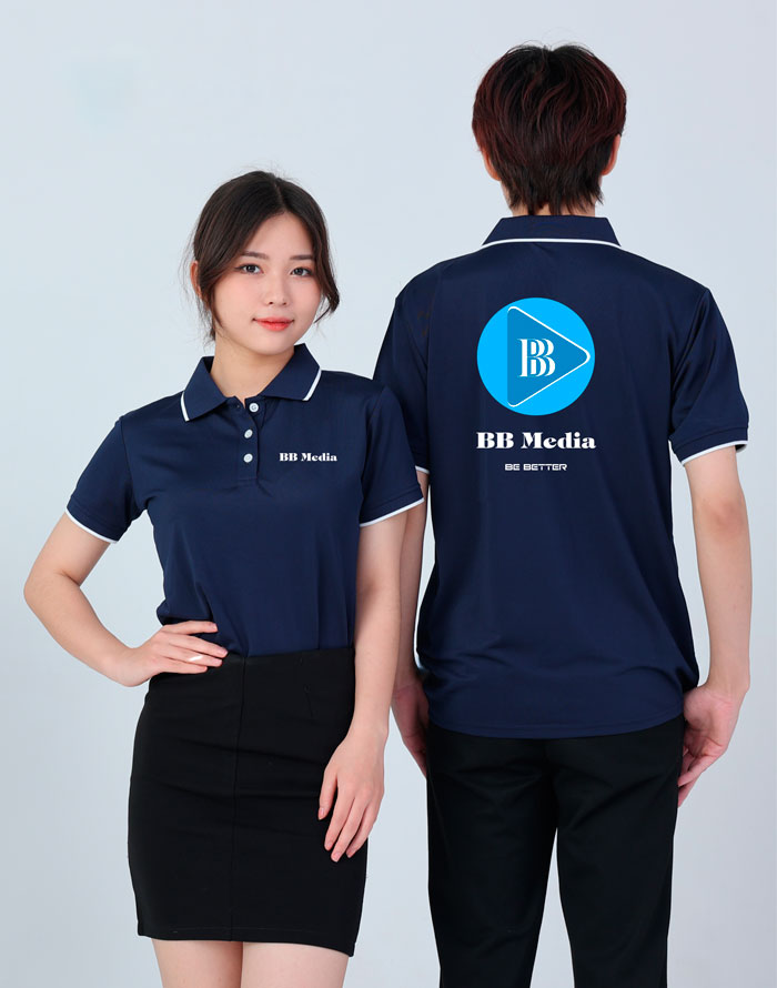 May áo phông đồng phục BB Media
