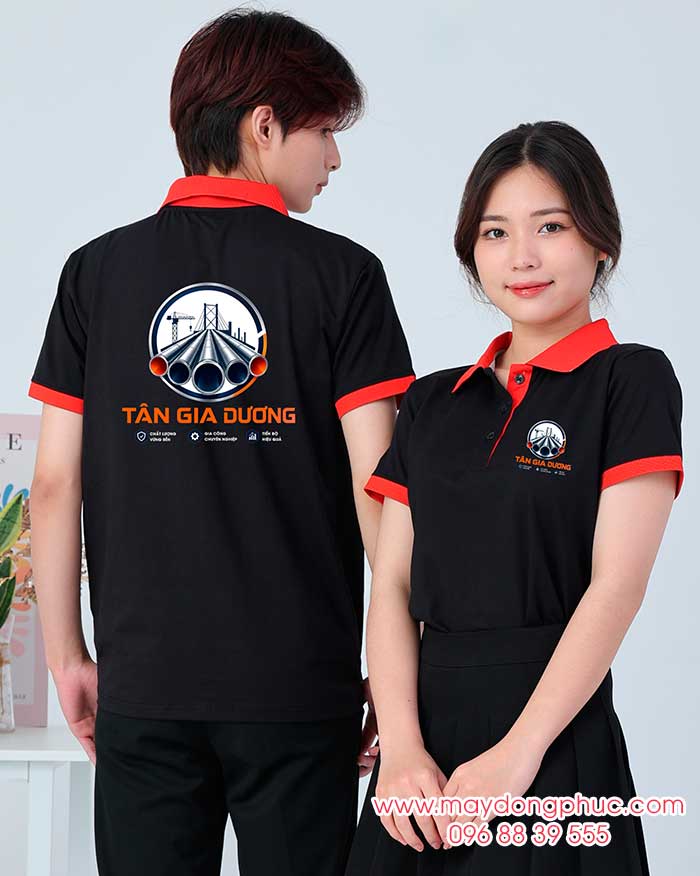 May áo phông đồng phục Tân Gia Dương