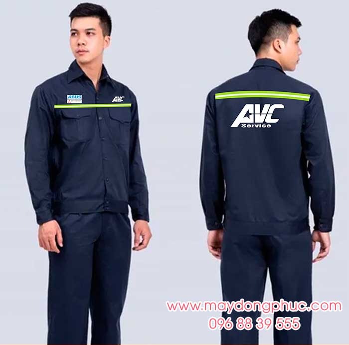 May đồng phục bảo hộ Công ty AVC Service