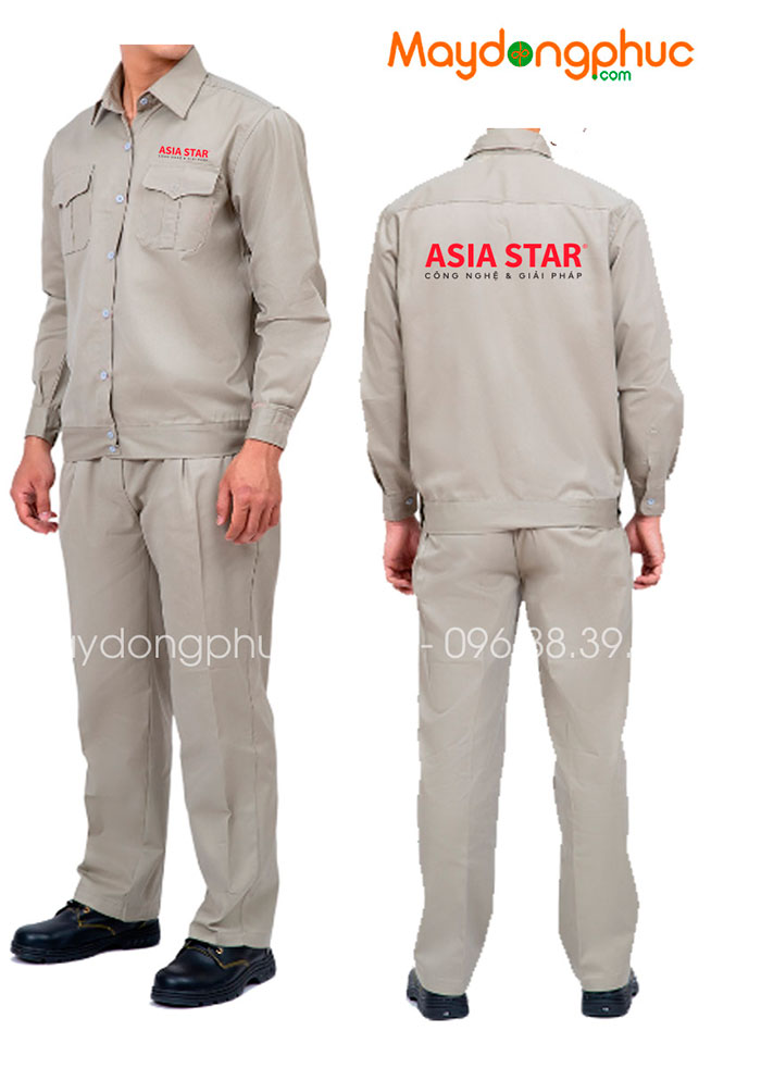 May đồng phục bảo hộ Công ty Công nghệ & Giải pháp Asia Star - mẫu 2