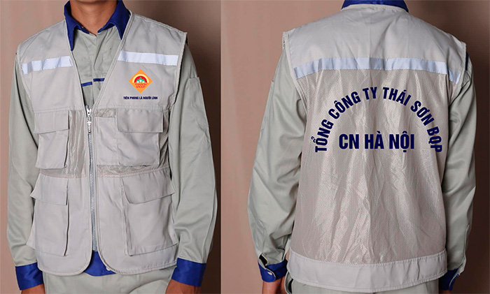 May đồng phục bảo hộ Tổng công ty Thái Sơn BQP CN Hà Nội