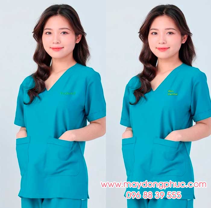 May đồng phục y tế Win Dental