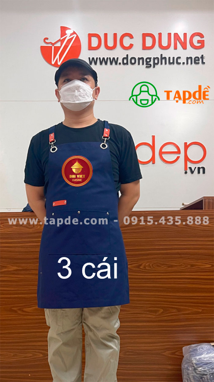 May tạp dề Nhà hàng Dai Viet Cuisine - mẫu 2