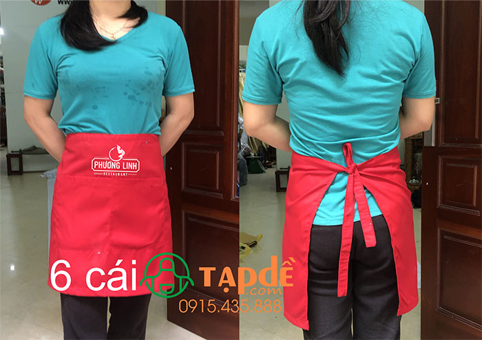 May tạp dề Nhà hàng Phương Linh
