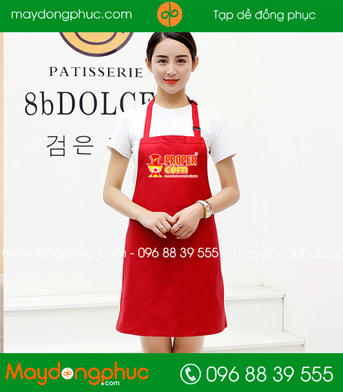 May tạp dề Quán Proper Corn