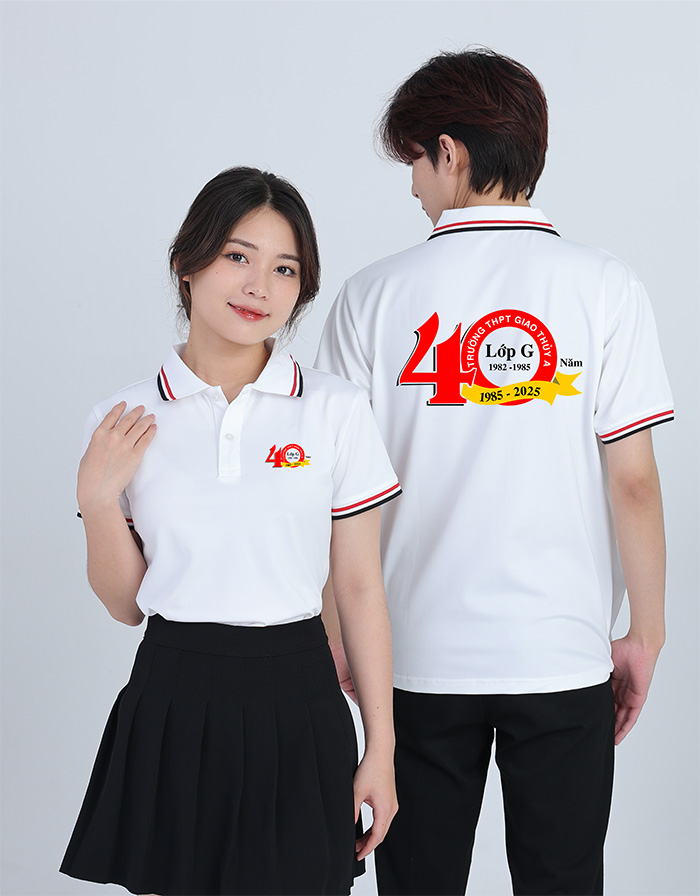 May áo Lớp G Trường THPT Giao Thủy A niên khóa 1982-1985 kỉ niệm 40 năm - mẫu 3