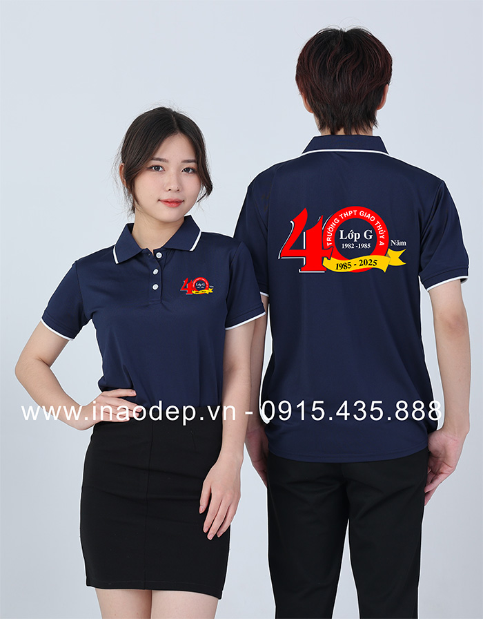 May áo Lớp G Trường THPT Giao Thủy A niên khóa 1982-1985 kỉ niệm 40 năm
