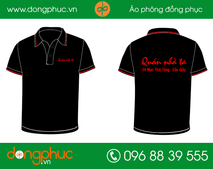 May đồng phục quán nhà ta