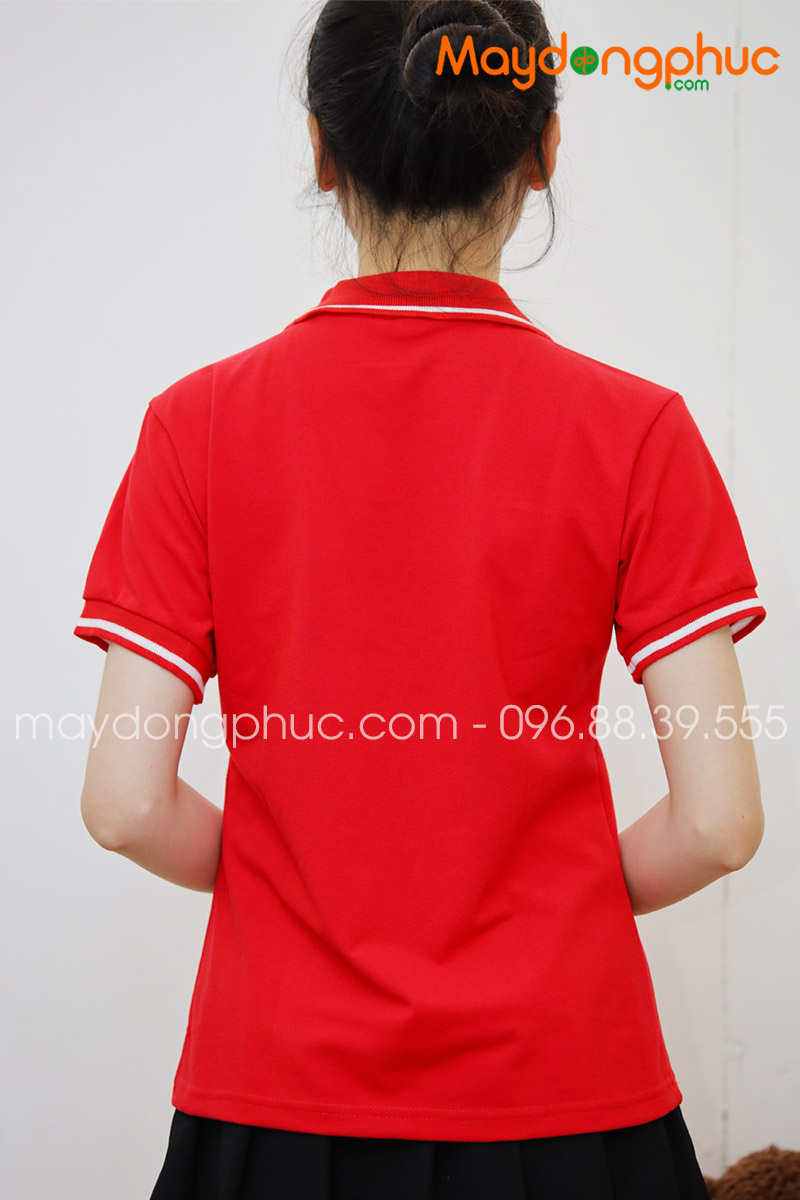 Áo phông polo màu đỏ - mẫu 2