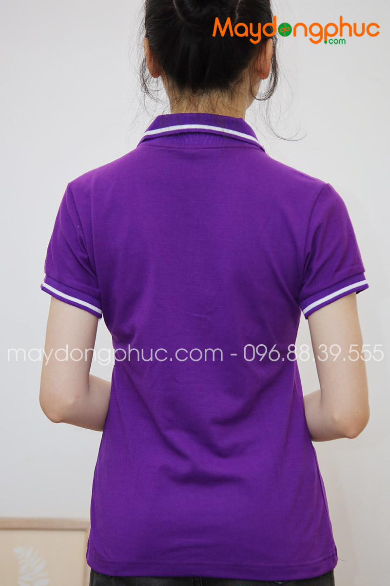 Áo phông polo màu tím