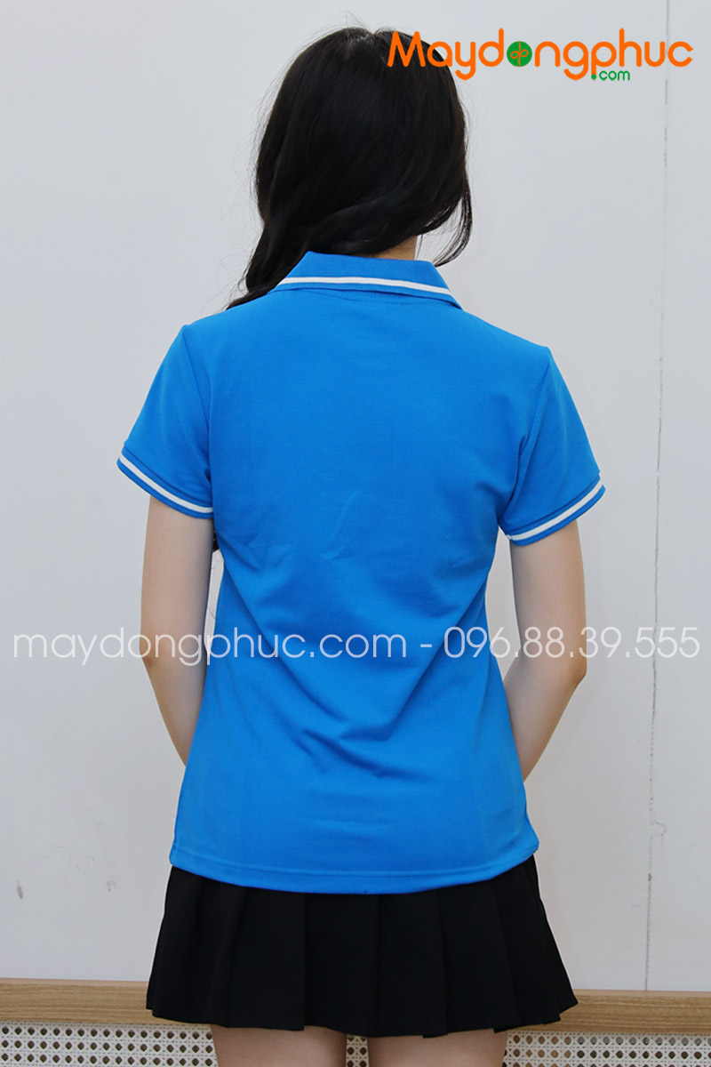 Áo phông polo màu xanh YA