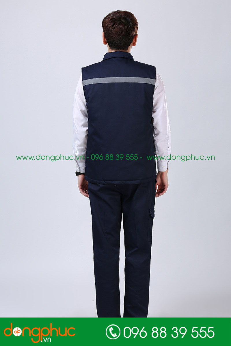 Mẫu áo đồng phục kỹ sư – công nhân màu tím than cộc tay