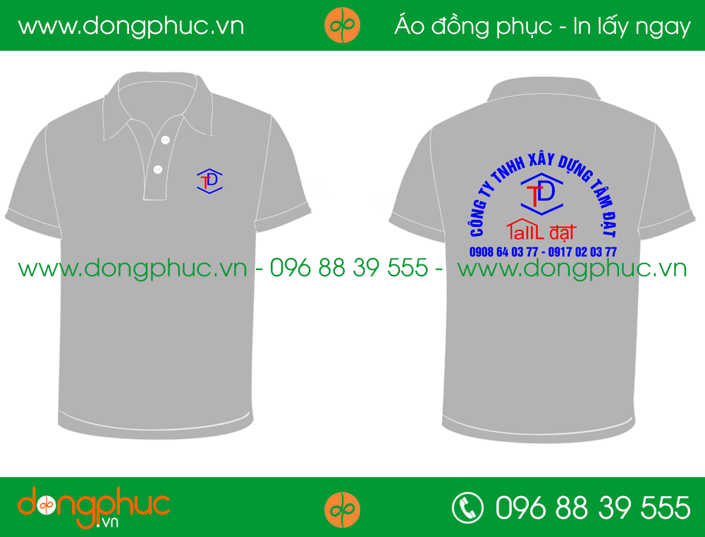 Áo phông đồng phục công ty TNHH Tâm Đạt