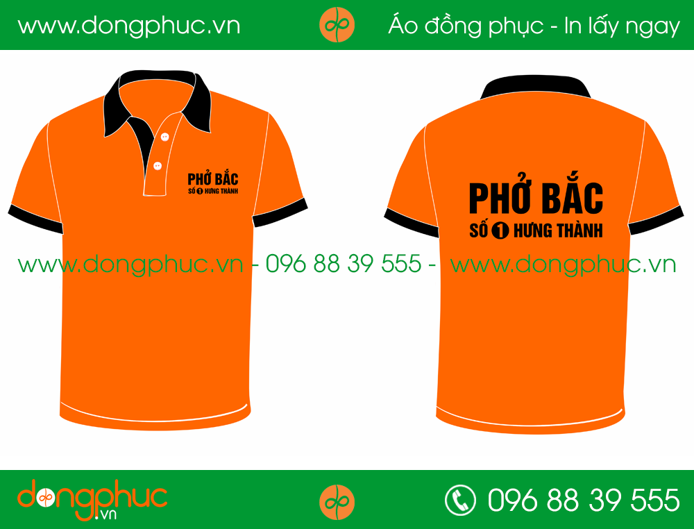 Áo phông đồng phục nhà hàng Phở Bắc
