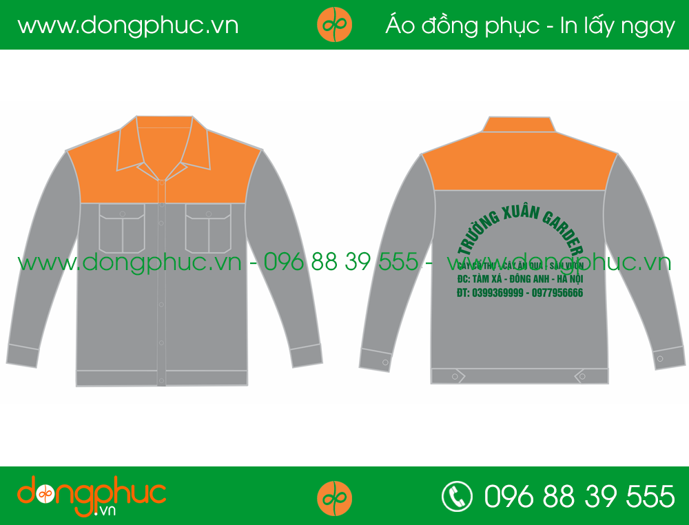 Áo đồng phục cty Trường Xuân Garder