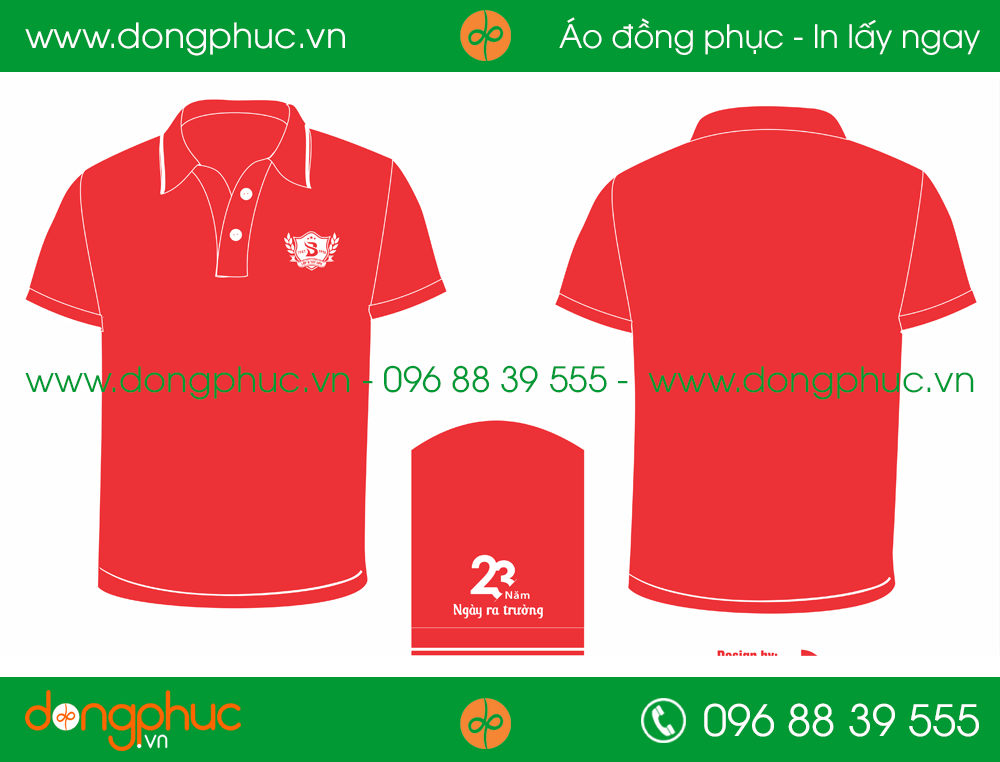 Áo phông đồng phục họp lớp 23 năm – Ngày ra trường
