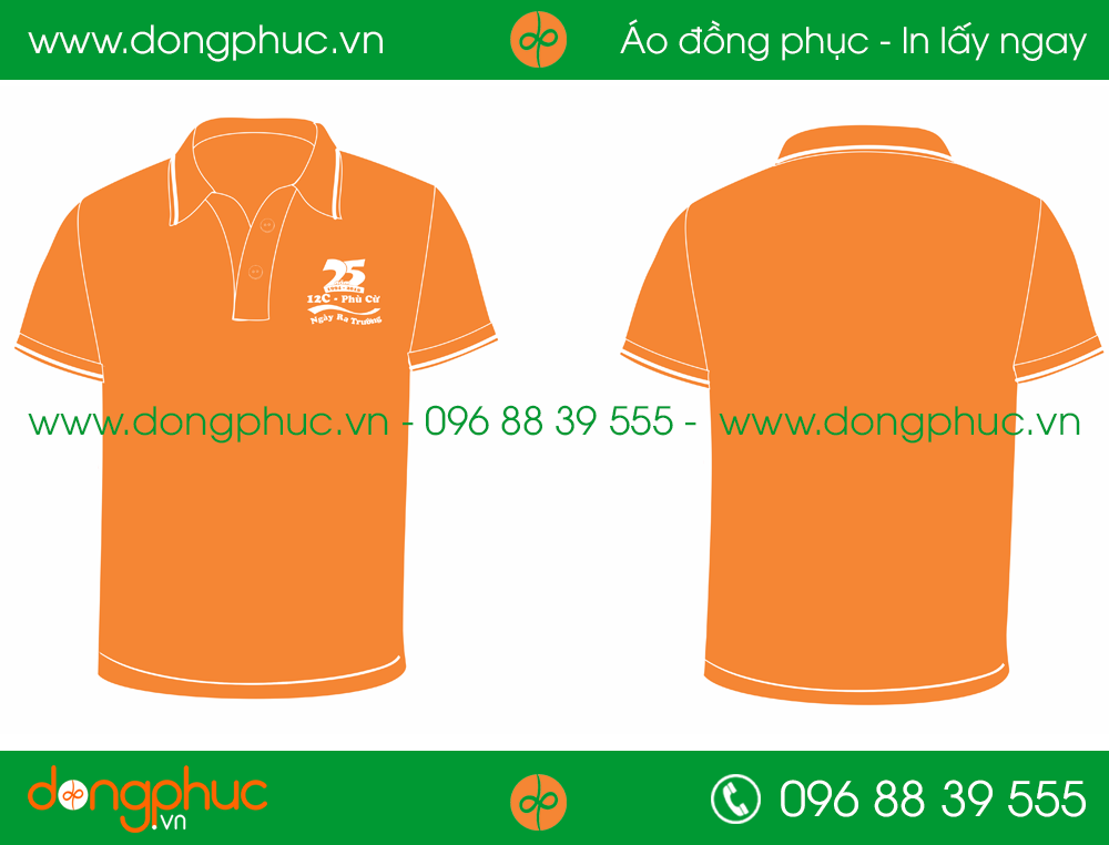 Áo phông đồng phục Lớp 12C – Trường THPT Phủ Cừ